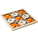 Montessori jogo da velha de madeira