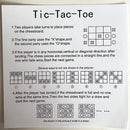 Montessori jogo da velha de madeira