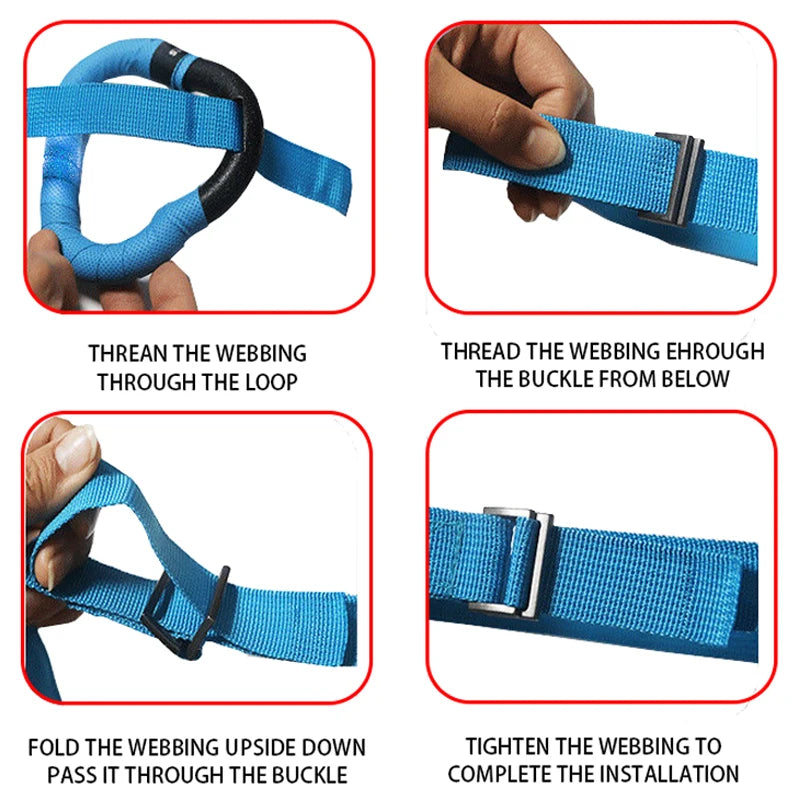 Argolas de ginástica para crianças, brinquedo esportivo, antiderrapantes com alças ajustáveis, treino de pull-up