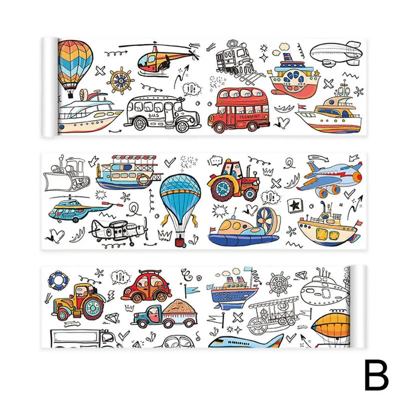 Rolo de desenho infantil, brinquedos educativos