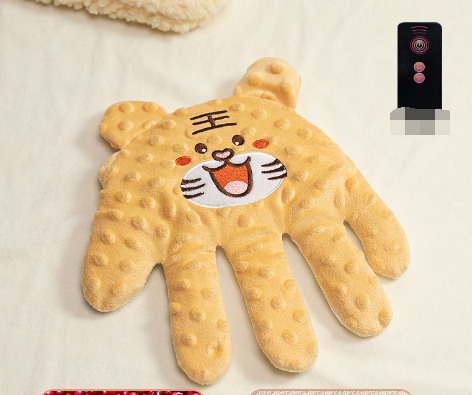 O bebê se acalma, as palmas das mãos batem palmas automaticamente e o embalam para dormir